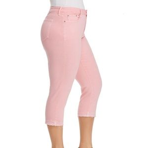 NWOT NYDJ Pink Capri Petite Jean's Size 16P